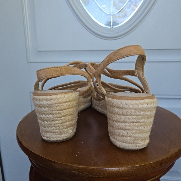 Pelle Moda Kortez Espadrille Wedges Tan - Picture 3 of 6